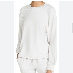 The UPSIDE Marion crewneck sweatshirt with drawstring  size S color is pearl